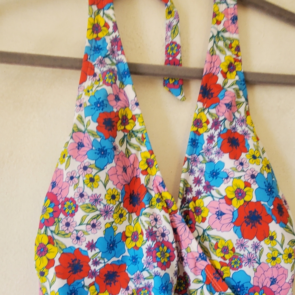 New Womens Draper James RSVP Floral Multicolor One Piece Swimsuit Beach Pool NWT - Picture 9 of 13